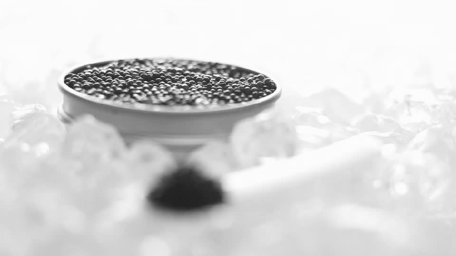 Caviar presented as simple luxury